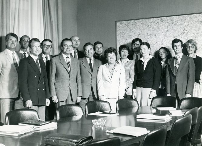 Photographie du personnel dans les années 1970