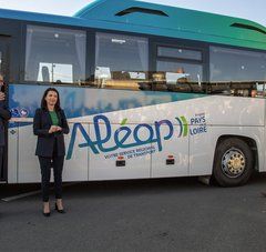 Inauguration de la marque régional de transports Aléop