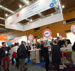 Le Salon des entrepreneurs du Grand Ouest à la Cité des congrès de Nantes : stand de la Région des Pays de la Loire